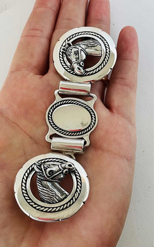 Yunta De Plata Caballos. Sg- Joyería