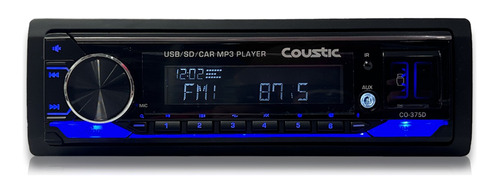 Autoestereo Medios Digitales Coustic Co-375d Bt Aux Mp3 Usb