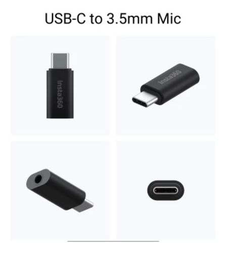 Insta 360 One R Accesorios, Adaptador De Micrófono 3.5 Mm