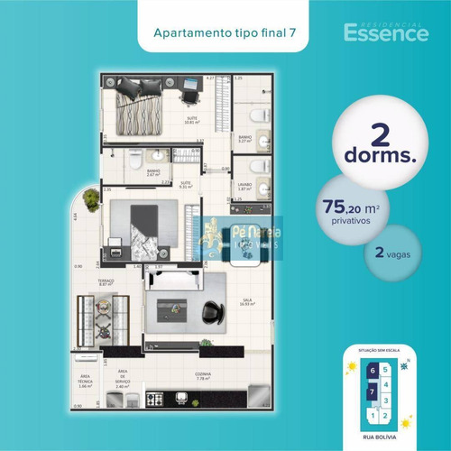 Imagem 4 de 30 de Apartamento À Venda, 75 M² Por R$ 320.000,00 - Guilhermina - Praia Grande/sp - Ap0933