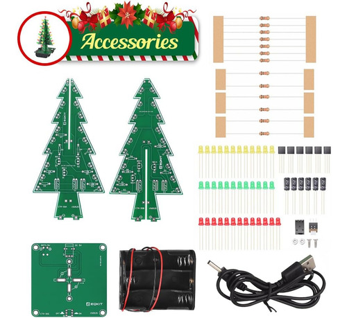 Kit De Bricolaje Led Con Luces De Árbol De Navidad