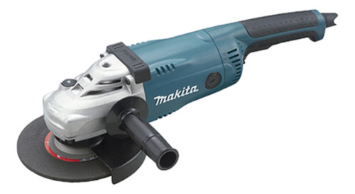 Esmeriladora angular Makita GA7020 color turquesa 2200 W 220 V + accesorio