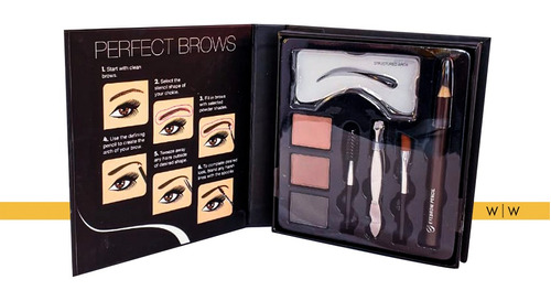 Kit Para Cejas Perfect Brows Marca Giordano Colors 