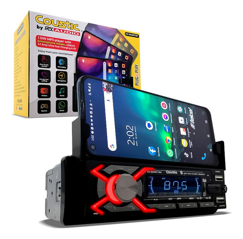 Autoestereo Bluetooth Con Porta Celular Co-smart7bt