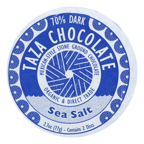 Taza Chocolate S Organic Sea Salt Stone Chocolate Oscuro Mol