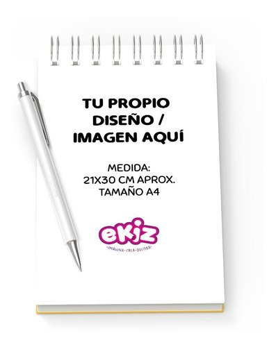 Croquera Grande Y 100% Personalizada Con Tu Foto Favorita