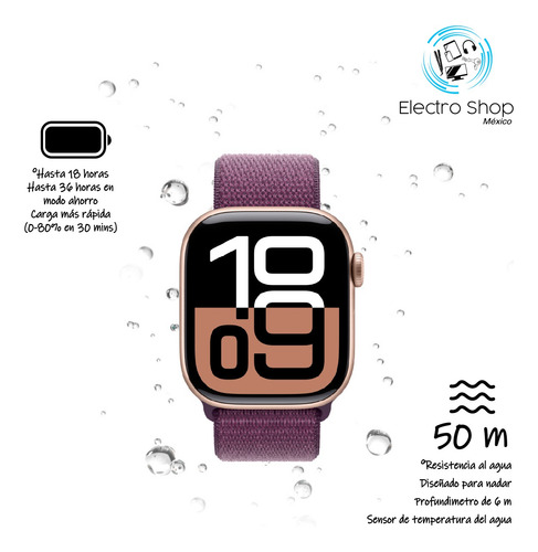 Apple Watch Series 10 Gps Caja 46mm Aluminio Color Oro Rosa