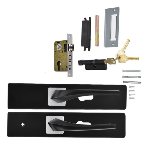 Door Knob Handle Black Simple Mute Universal Household Grip