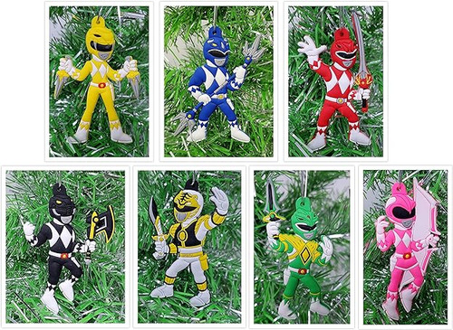 Power Rangers Juego De Adornos Para Arbol De Navidad Diseño