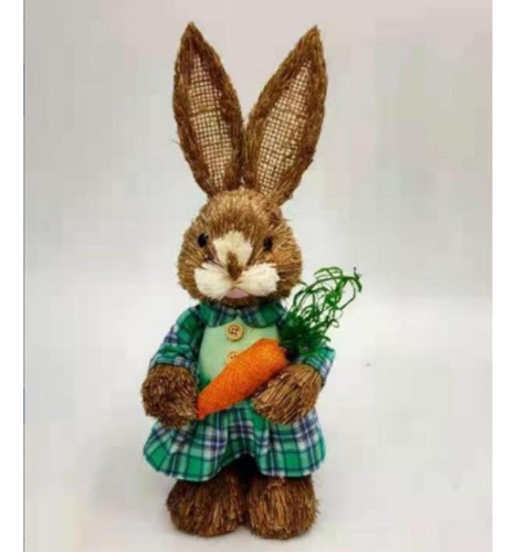 Simulación De Paja De Conejo De Pascua Conejo Artificial D