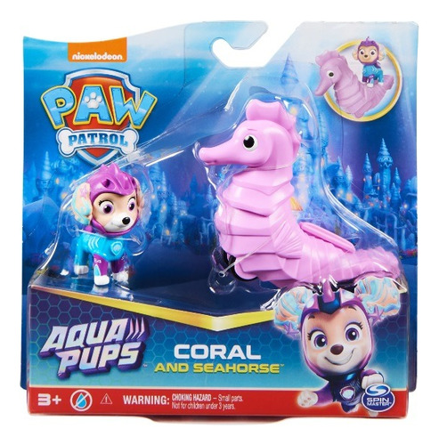 Paw Patrol Aqua Pups Coral Y Seahorse