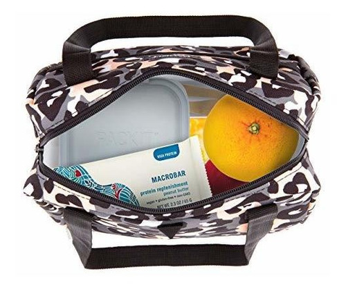 Packit Freezable Hampton Lunch Bag, Wild Leopard Gray