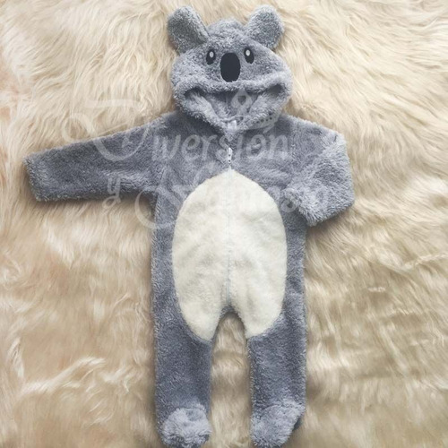 Imagen 5 de 6 de Enterito Peluche Koala Para Bebé Hasta 18 Meses
