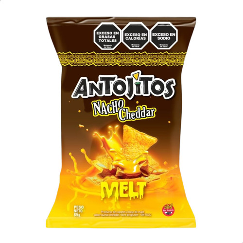 Nacho Mexicanos Antojitos Sabor Cheddar X8 Unidades