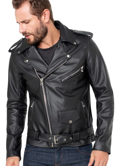 jaqueta de couro com capuz masculina mercado livre