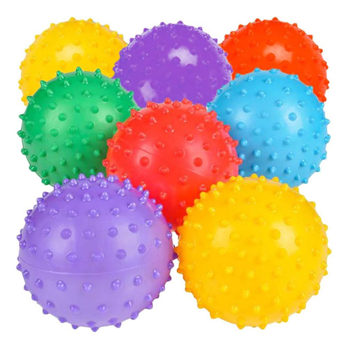 Set X50 Pelotas Infables Pinchos Rehabilitación 10cm