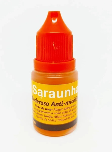 Poderoso Contra Micose De Unha Saraunha Antimicótico Natural Cor Laranja