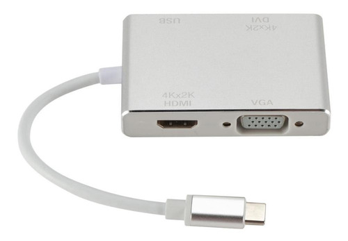 Convertidor De Adaptador Multipuerto Usb-c (tipo C) A 4k Vga