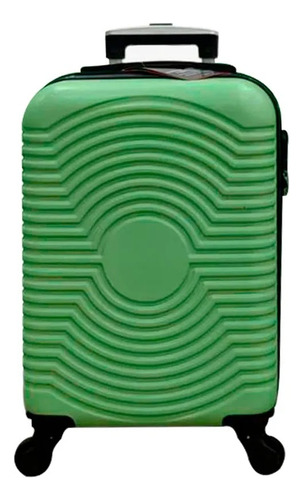 Valija Bagcherry Cabina Chica 20 Rígida Expansor 4 Ruedas Dobles Giro 360 Color Verde 9094-01.1