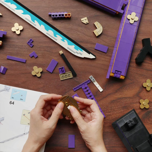 Juego De Construcción Espada Enma Zoro Morada 936 Piezas Color