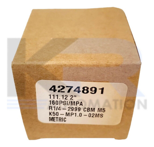 New Smc 4274891 Pressure Gauge 160psi Ssn