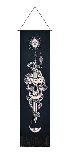 ~? Uspring Skull Tapestry Sun And Moon Tapestry Skeleton Sna