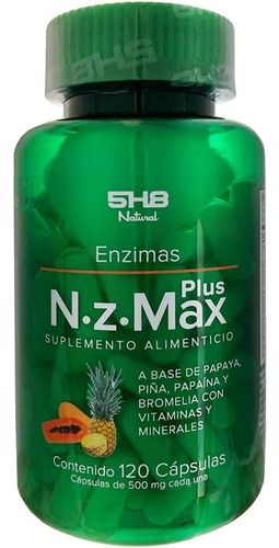 5h8 Nz Max 120 Capsulas Enzimas Digestiva Salud Digestivas