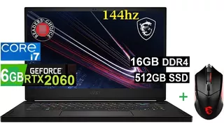 Msi Gs66 Stealth 15 144hz Core-i7 16gb 512gb Ssd Rtx2060 6gb