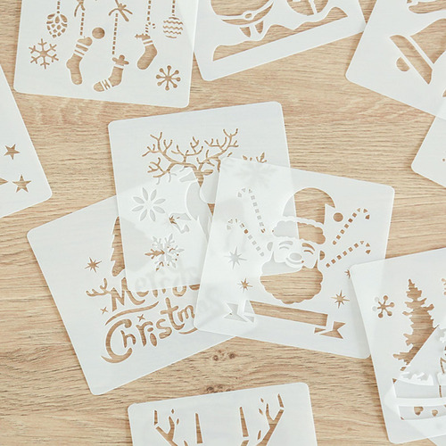 6 X 12 Uds Plantillas De Navidad Plantilla Para Coche Cuerpo
