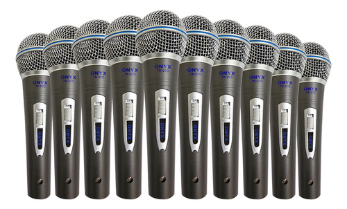Kit 100 Microfones Dinâmicos Com Fio Tk 22c Onyx