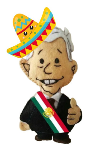 Amlito Amlo Andrés Manuel López Obrador Presidente Méx 15cm