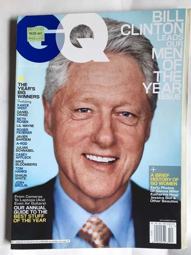 Revista Gq. Eeuu. Tapa Bill Clinton. Men Of The Year Issue.