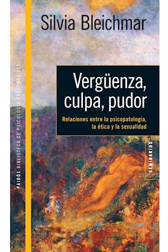 Libro Verguenza Culpa Pudor Relaciones Entre La Psicopat (bi