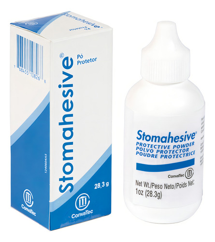 Stomahesive Pó Protetor De Pele 28,3gr - 3 Unidades Cor Branco