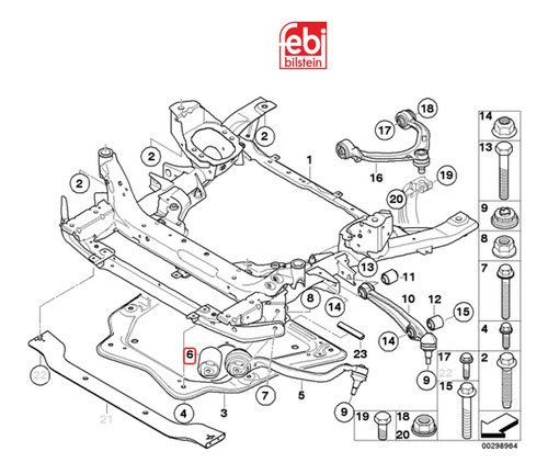 31106778015 Soporte De Goma Bmw X5/x6