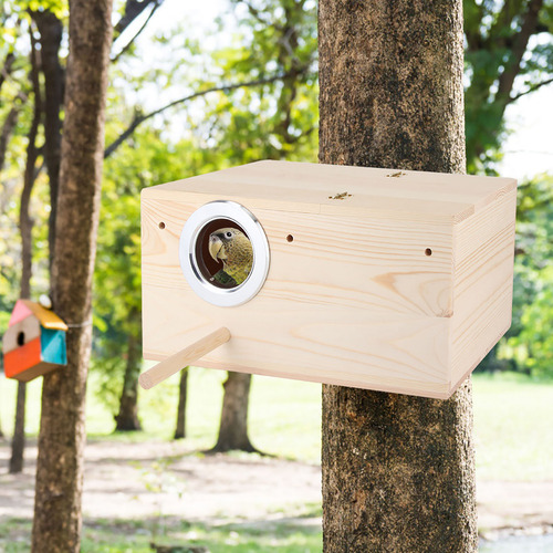 Pájaros De Madera Duraderos Para Cacatúas, Decoración De Cas