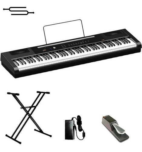 Piano Digital Artesia 88 Teclas C/ Peso + Pedal + Soporte