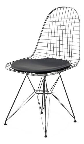 Silla Modelo Eames Wire Cromada By Mobelix