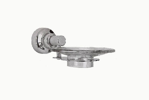 Accesorio Baño Jabonera Deca Piazza Lamy Cromo Acrilico 15cm