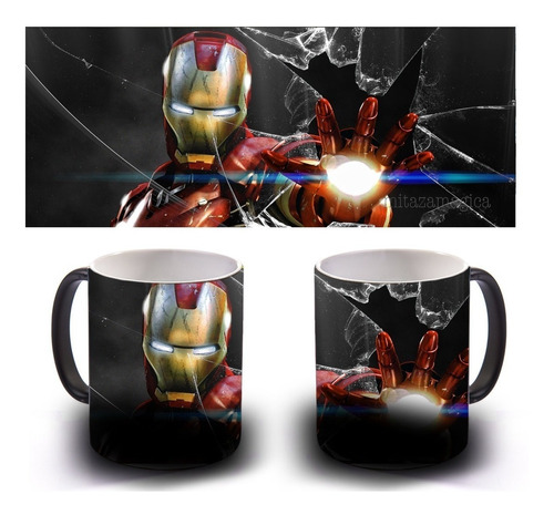 Imagen 1 de 2 de Taza Mágica Iron Man Endgame Tony Stark