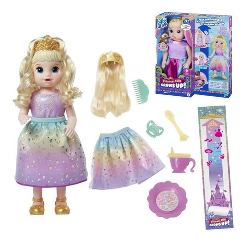 Baby Alive Muñeca Grows Up Crece Princesa Ellie