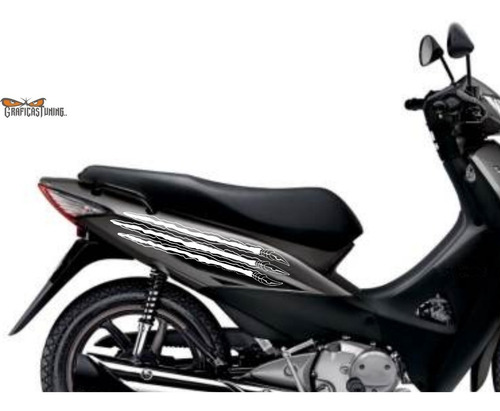 Imagen 2 de 3 de Calcos Tuning Laterales Motos 17 X Dos - Graficastuning