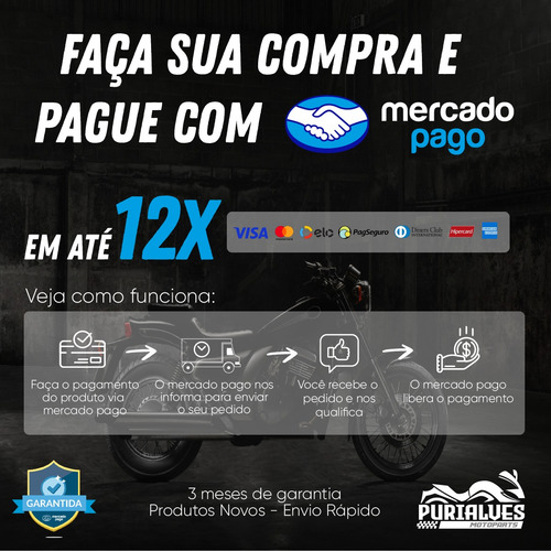 Raios Sahara Nx350 Inox Polid 3.5mm Diant/tras Não Enferruja
