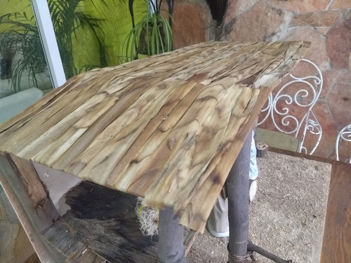 Pesebre Rustico Gde Troncos, Madera P/figuras 36cms Con Pozo (Usado)
