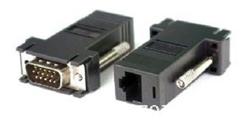 Imagen 3 de 4 de 2 Extensores Vga Macho Por Utp Cat5 Cat6 25 Metros
