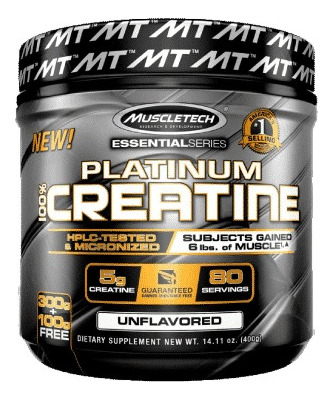 Creatina Platinum Muscletech Micronizada Pura En Polvo 80ser