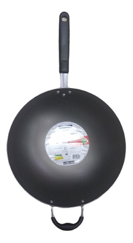 Wok Teflon Tramontina 32 Cm Loreto Con Manija Y Asa