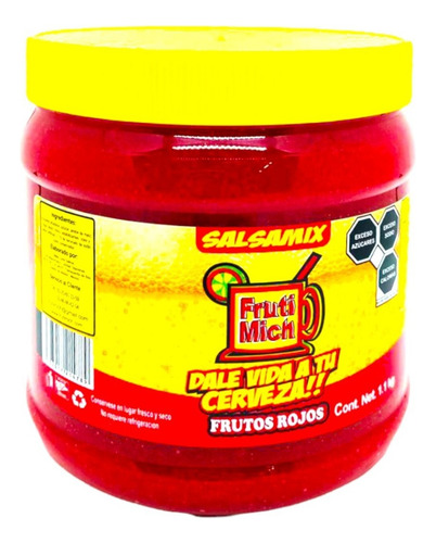 Pulpa Para Escarchar Michelada Frutimich 1.1kg Frutos Rojos
