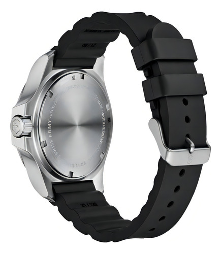 Victorinox Reloj I.n.o.x., Negro Color del bisel Plateado