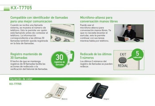 Imagen 3 de 4 de Panasonic Perú - Teléfono Kx-t7705 - C/id - Altavoz -¡nuevo!